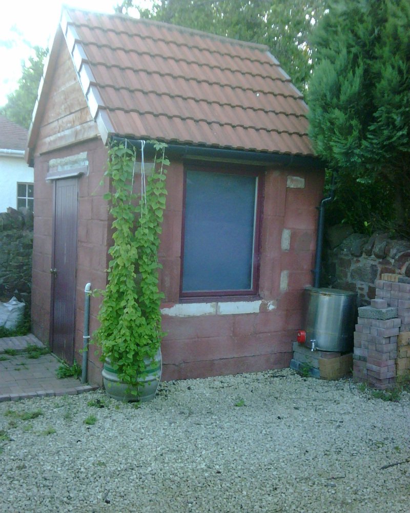 Block built tool shed